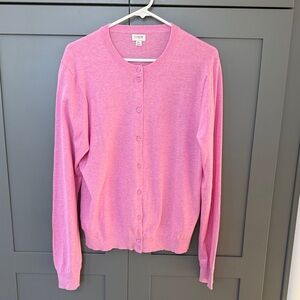 J. Crew Sz XL Lavender Cardigan Sweater